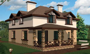 Красивые фасады частных домов, выполненные из современных отделочных материалов