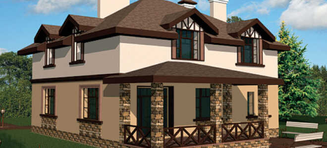 Красивые фасады частных домов, выполненные из современных отделочных материалов