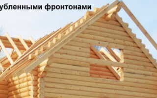 Рубленные фронтоны – конструкция и особенности строительства