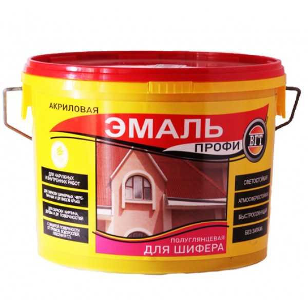 Полимерная эмаль для шиферной кровли