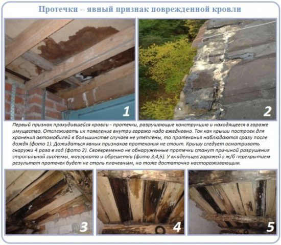 Причины протечек