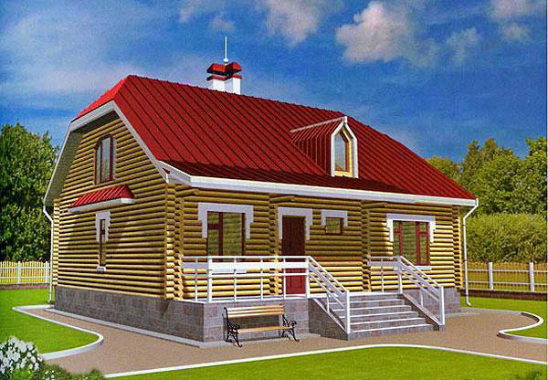 Полувальмовая мансардная крыша