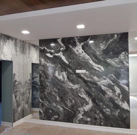 венецианская штукатурка фото в интерьере квартиры