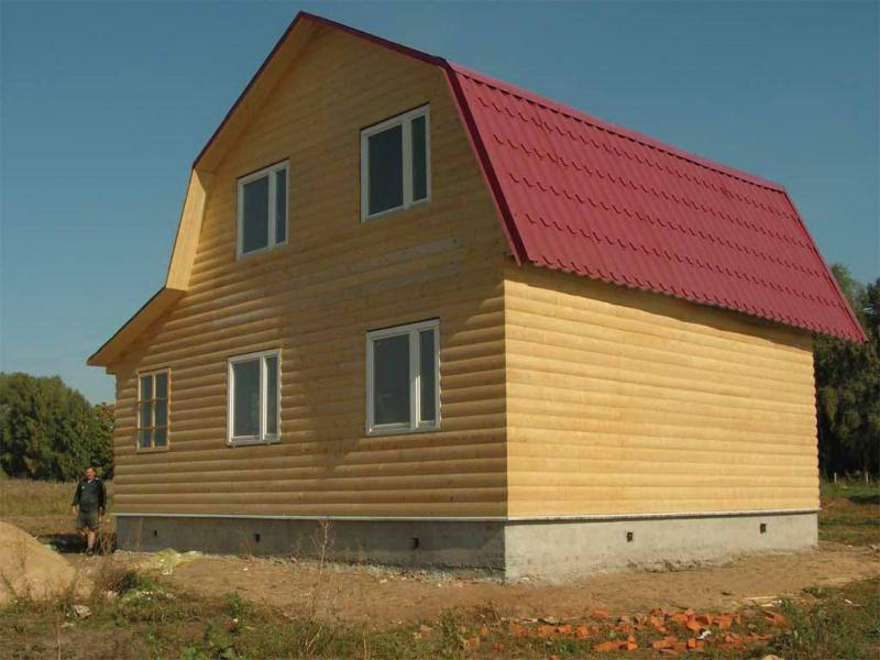 Мансардная крыша с ломанными скатами