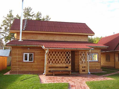 фасад из дерева