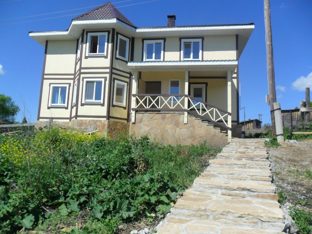 облицовка фасада дома из сип панелей