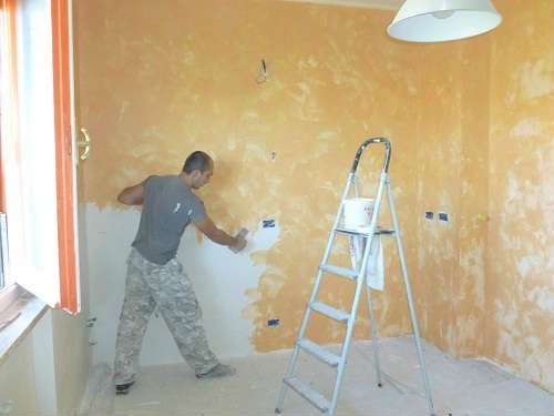 венецианская штукатурка для внутренней отделки стен фото